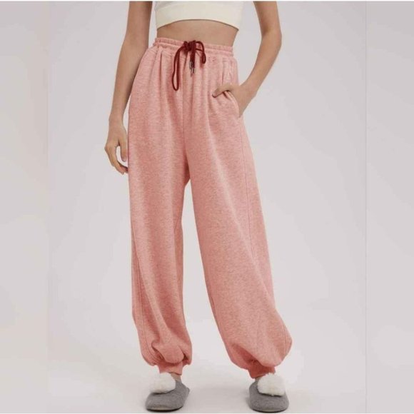 NAP Pants - Nap pink balloon cotton sweatpants